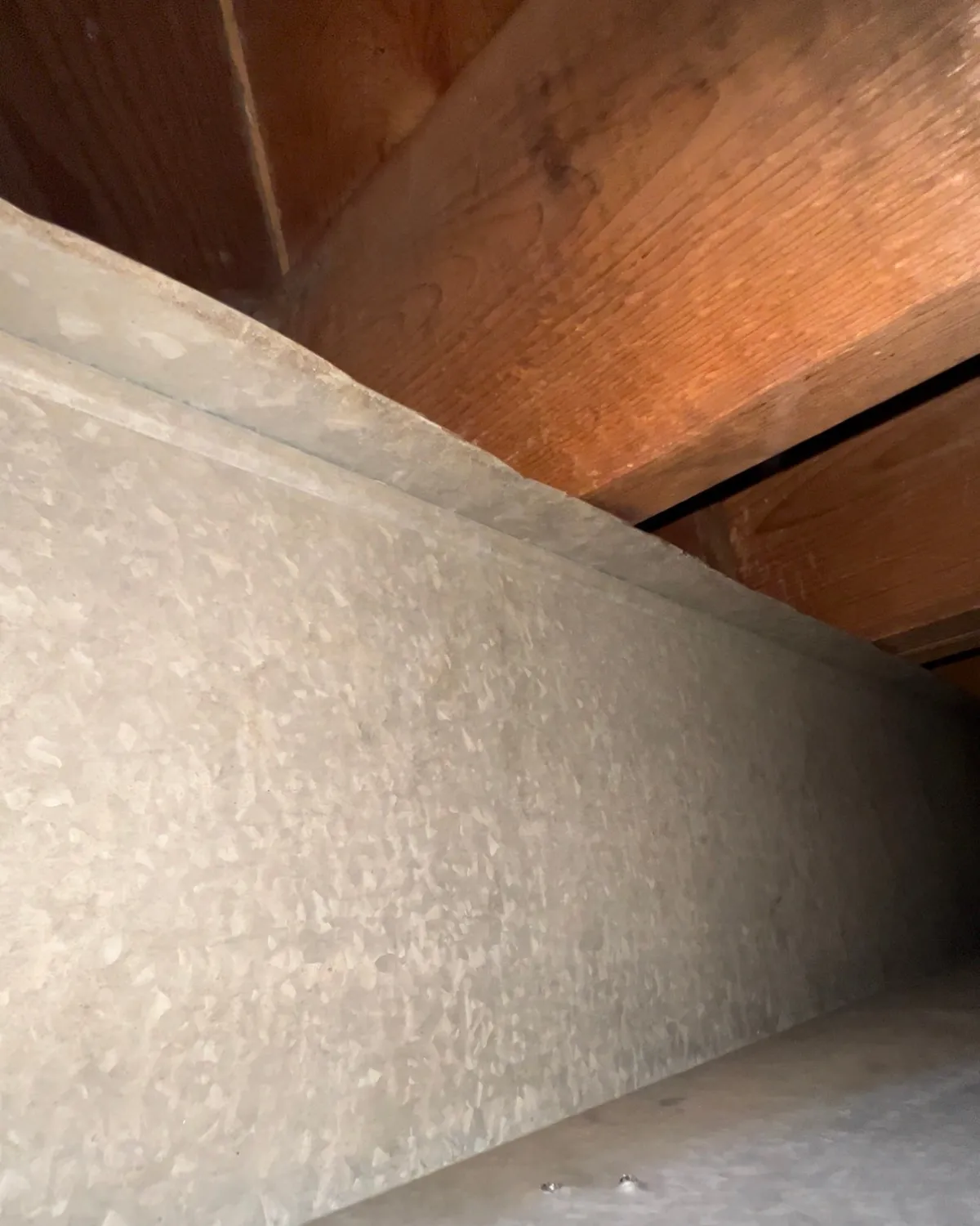 Same duct interior after Clean Fresh Air professional cleaning — pair 1